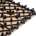 30 * 30 ซม. WPC Modular Wood Plastic Composite Interlocking Deck Tiles
